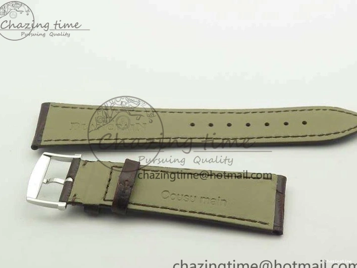 1228 SportInspired Villeret 6669 SS HG 1:1 Best Edition White Dial On Leather Strap V 8099